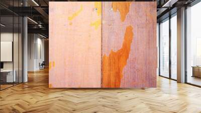 grunge wooden panel Wall mural