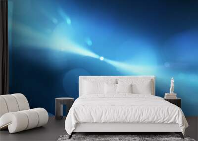 Glowing neutron star with burst and particles Wall mural