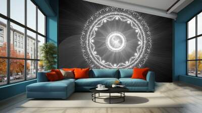 Magical space mystery intensity map Wall mural