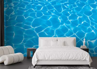 Blue ripped water in swimming pool Wall mural