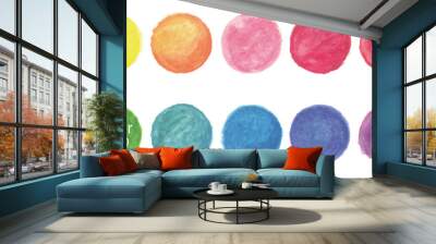 Vector watercolor circle background Wall mural