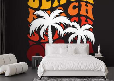 Summer svg t shirt design Wall mural