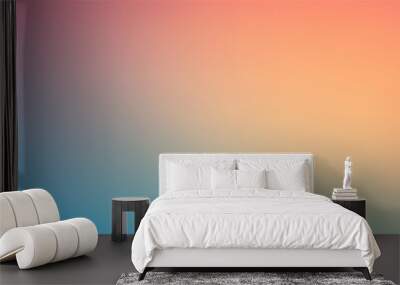 Smooth and blurry colorful gradient mesh background. Wall mural