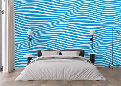 blue waves background sea wave design background image Wall mural