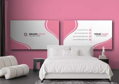 modern unique style  business card design, love effect card design template, Wall mural