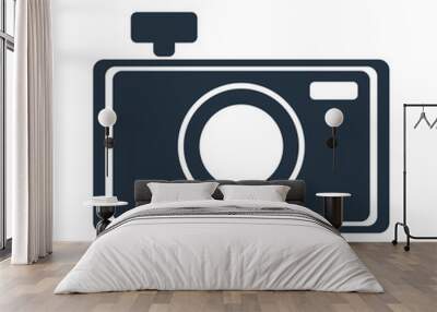 photo camera icon - travel 100 set Wall mural