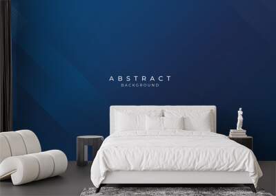 Abstract blue vector background with lines square gradation Wall mural