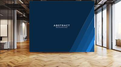 Abstract modern blue lines background vector illustration presentation design. Suit for business, corporate, institution, conference, party, festive, seminar, and talks. Wall mural