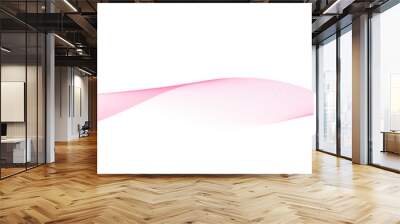 Abstract pink wave lines on white background for valentine and girl. Suit for poster, flyer, banner, and illustration Wall mural