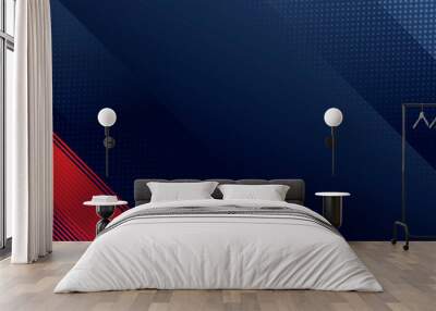 Abstract red blue background  Wall mural