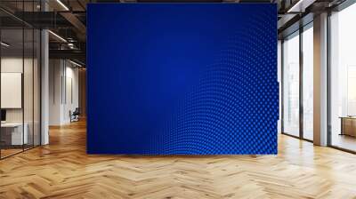 Blue halftone background Wall mural