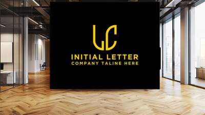 Inspiring company logo design from the initial letters to the LC logo icon. -Vectors Wall mural