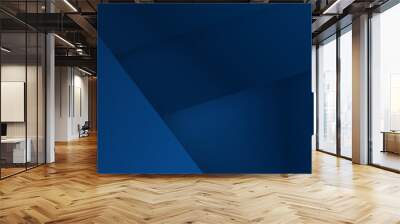 Modern 3d dark blue background for presentation design Wall mural