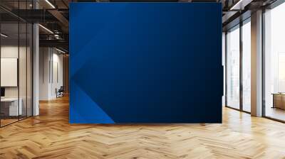 Modern abstract gradient dark navy blue banner background Wall mural