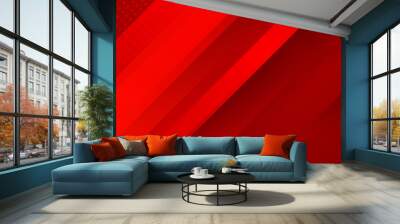 Modern abstract gradient dark red banner background Wall mural