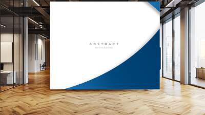 Modern futuristic blue white abstract backgound for presentation design, banner, and business card Wall mural