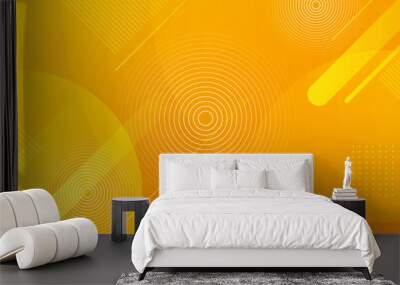 Modern Orange Background Presentation Template Vector Wall mural