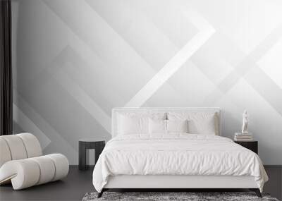 Modern white vector abstract graphic design Banner Pattern background web template. Abstract white monochrome vector background, for design brochure, website, flyer. Geometric white wallpaper Wall mural