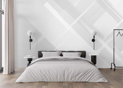 White grey abstract presentation background with lights Wall mural