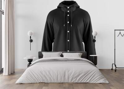 RAIN JACKET FRONT SIDE BLACK WHITE COLOR Wall mural