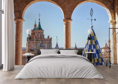 Teruel Cathedral seen through the arches Wall mural