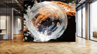 a bubble in the water Wall mural