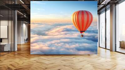 a hot air balloon in the sky Wall mural