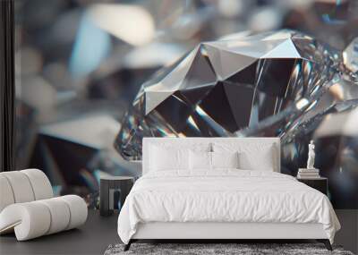 abstract diamonds macro background Wall mural