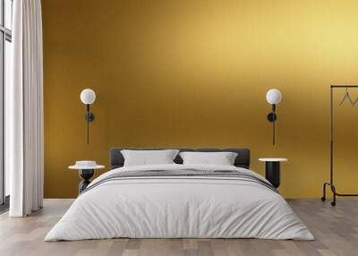 pearl gold metal abstract background. matte golden brass metallic texture with noise Wall mural