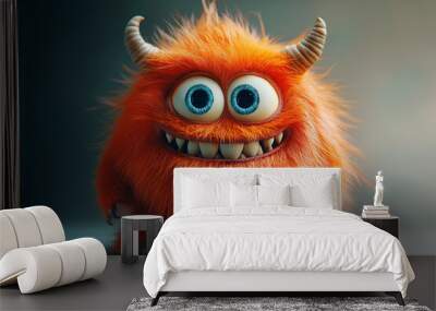 portrait of a funny monster Wall mural