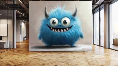 portrait of a funny monster Wall mural