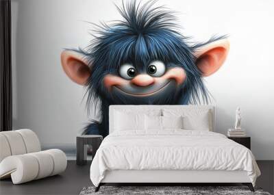 portrait of a funny troll character Wall mural