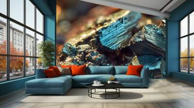 rare earth metal mineral background Wall mural