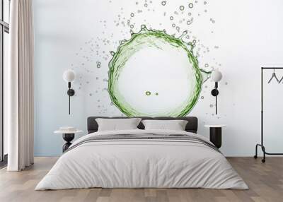 green splash Wall mural