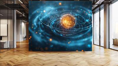 quantum physics abstract concept
 Wall mural