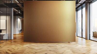 shiny grainy bronze metal texture. pearl gold metallic abstract gradient golden background banner Wall mural