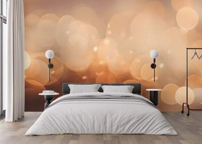 soft bokeh lights in subtle warm colours Wall mural