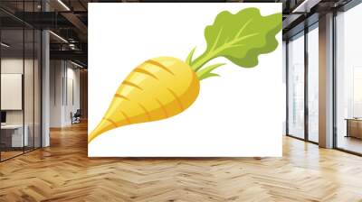 Parsnip vector illustration isolated in white background Wall mural