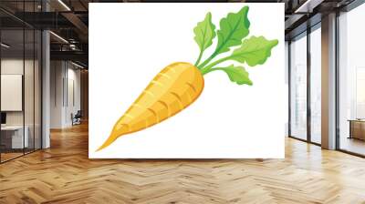 Parsnip vector illustration isolated in white background Wall mural