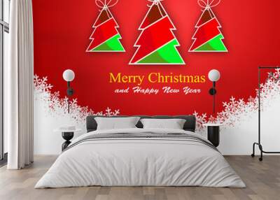 Christmas tree Wall mural