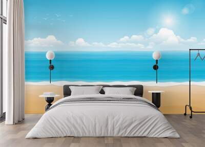 Tropical seascape Wall mural