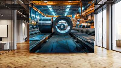 Industrial environment in a metal manufacturing facility Wall mural