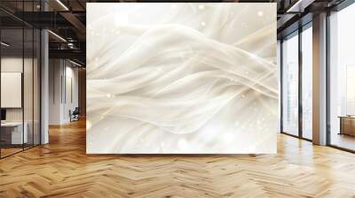 white light wave background vector photo, in the style of luxurious opulence, beige Wall mural