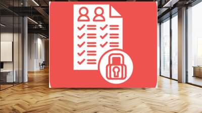 Access Control icon vector image. Can be used for Web Hosting. Wall mural