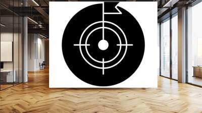 Aim and Purpose Icon Wall mural