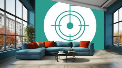 Aim and Purpose Icon Wall mural