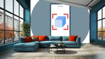 Ar App icon vector image. Can be used for Augmented Reality. Wall mural