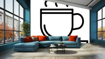 Cappuccino icon vector image. Can be used for Brunch. Wall mural