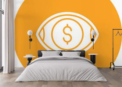 Cost Per Mille Icon Wall mural