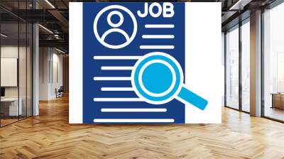 Job Analysis Icon Wall mural